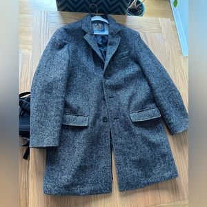 Banana Republic Men’s Overcoat/Topcoat - MEDIUM (Black and White)